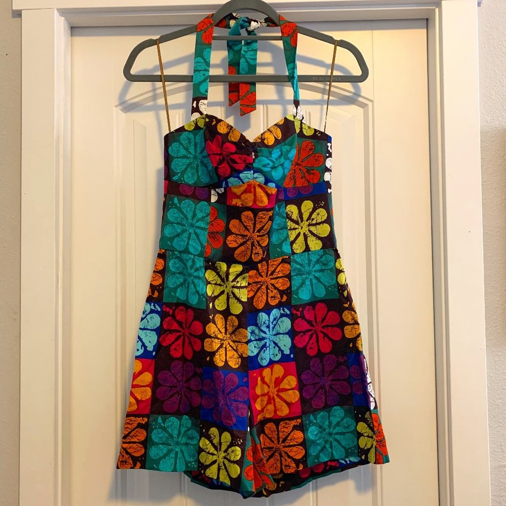 Trina Turk Retro Floral Romper Size 6